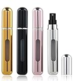 [Fácil de Rellenar y Reutilizar] -Los atomizadores de perfume recargables con tecnología fácil de bombear para llenar se pueden llenar desde el fondo de la botella en segundos. Hay una ventana transparente en el frasco atomizador de perfume que permite controlar el volumen del perfume cuando está lleno o se acaba.