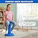 Gpack-pro Kids Wobble Stool 2-Pack – Improves Focus Attention – Non-Slip Base - Wiggle Chair Active Flexible Seating for Preschool Kindergarten Elementary School 17.7-Inch High (Black)