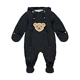 Steiff Baby-Unisex mit süßer Teddybärapplikation Schneeanzug, Navy, 050