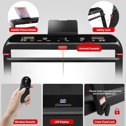 Image of 3 in 1 Auto Incline Foldable Treadmill with 18 inch Wide Running Belt | Under Desk Walking Pad, Included Remote Control & Built-in Speaker, 265 Lbs Capacity, For Home & Office
