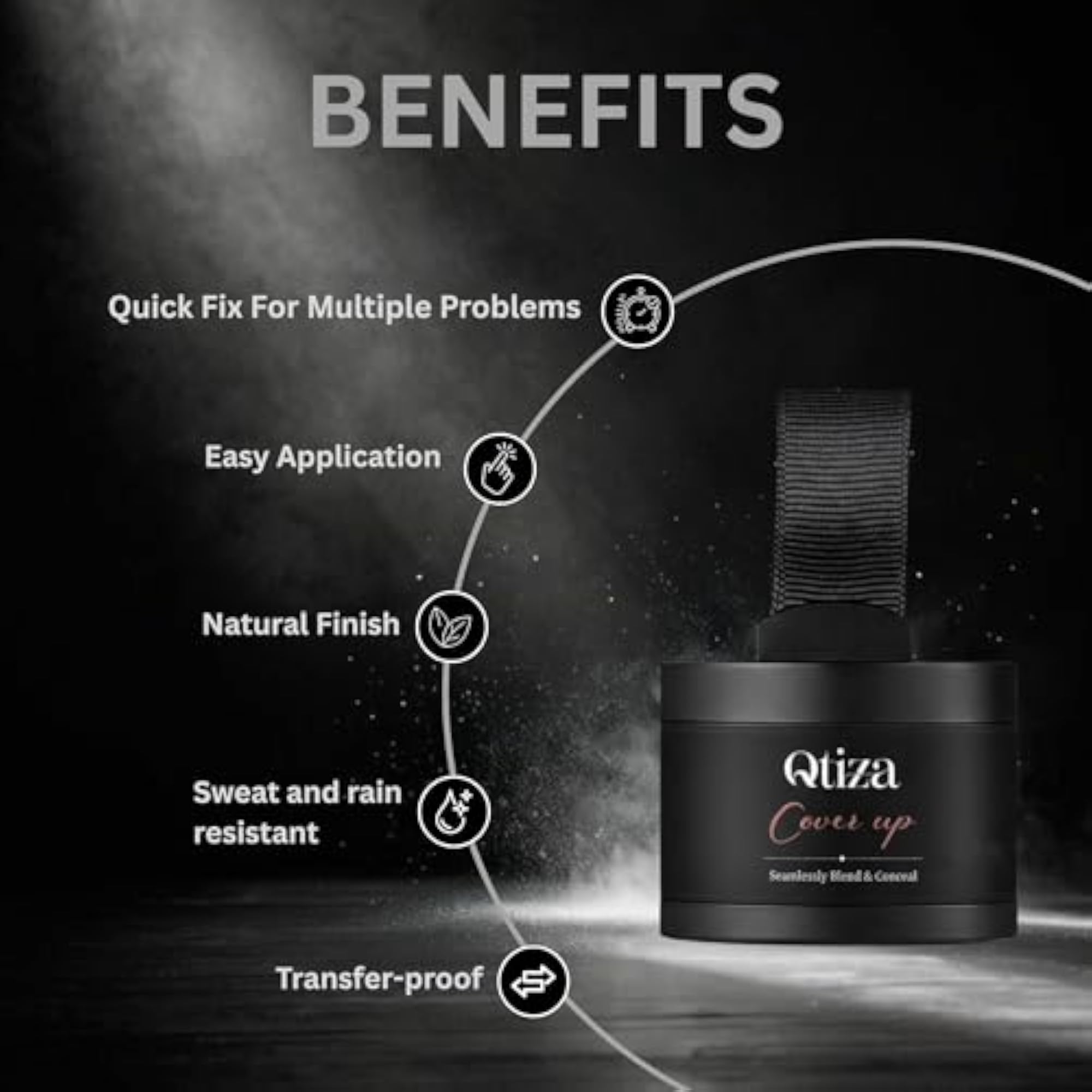 Hair Cover-Up Powder for Grey Roots & Bald Spots