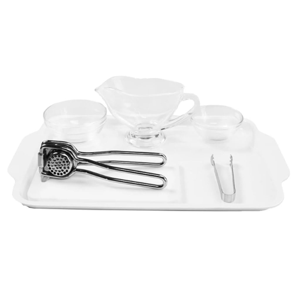 ttnmrc Montessori Lemon Squeezing Set, Kids Kitchen Tools with Tray, Glassware & Stainless Steel Juicer