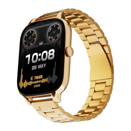 Vibez Majestic Luxury Smartwatch for Women & Men - Stainless Steel Strap, 1.83"Display, High Resolution, 60 Sports Modes,100+ Watch Faces, Long Battery & Bluetooth Calling Smart Watch for Women & Men (B0D8HZ2FKZ) Amazon Price History, Amazon Price Tracker