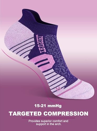 Image of Trusiel Women Ankle Compression Athletic Running Socks Low Cut 5 Pairs