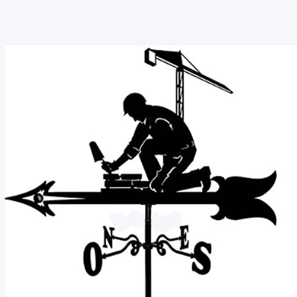 TAXXII Statue Metal Wind Vane for Yard, Originality Yard Direction Indicators, Decorative Weathervane House, Garage, Cupola, Barn, Garden, Cupolas