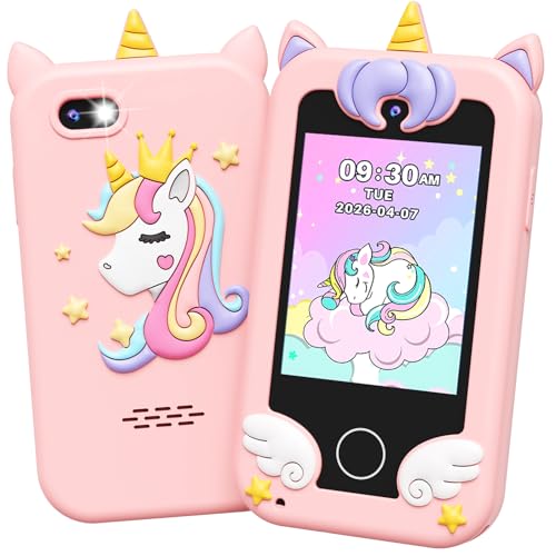 UCIDCI Unicorn Kids Smart Phone Toys for Girls Ages 3-7 with...