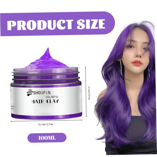 Cera para cabello lavable color púrpura 100g temporal miniatura 5