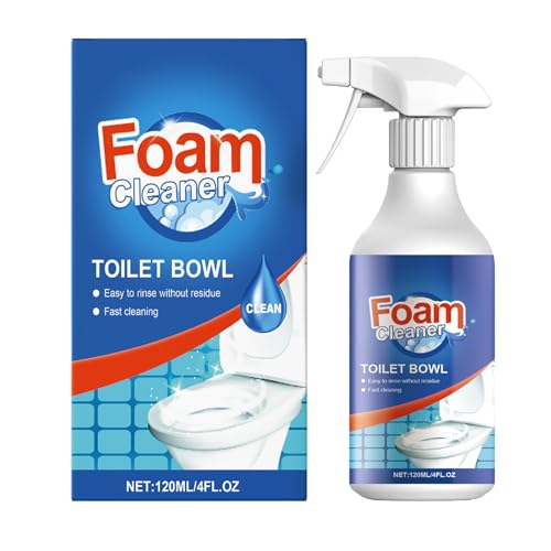 Mnozreo Limpiador De Baño En Spray Con Espuma,Limpieza de Inodoro,120ML,1PC,Limpiador de Manchas Multiuso,para Inodoros Limpio y Brillante Sin Esfuerzo