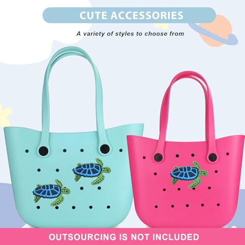 Image of Lckaey Rubber Beach Bag Accessories-PVC Rubber Totes organizer Sport Charms- for Purse Bogg Inserts