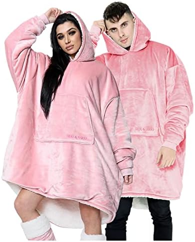 GC GAVENO CAVAILIA Hug Snug Oversized Hoodie Blanket Women UK, Fluffy Blanket Hoodie Sherpa Hoodies for Women, Fleece Blanket Wearable Blanket Sweatshirt Hoodie Men
