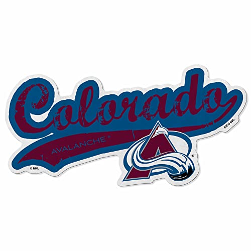Rico Industries NHL Colorado Avalanche Distressed Shape Cut Pennant - Home and Living Room Décor - Soft Felt EZ to Hang