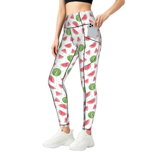 Pantalon de yoga pour femme ample imprimé pastèque course