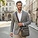 Imagen de SPAHER Bandolera Piel Grande Bolso Caballero Cuero Piel Mariconeras para Hombres Man Bag
