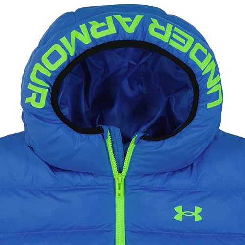 Image of Under Armour Boys' Pronto Hooded Puffer Jacket, Lightweight & Water Repellent