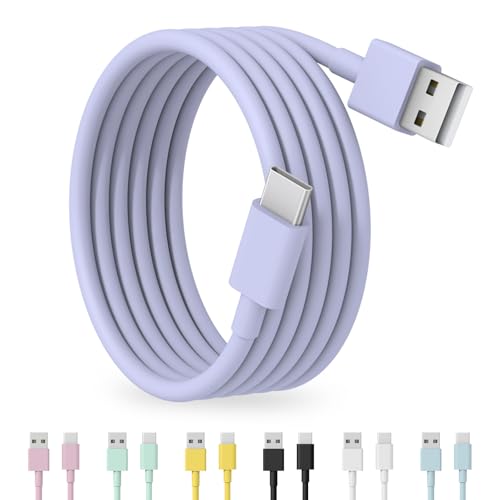 WOCORUO USB to USBC-C Cord 5FT, [MFi Certified] USB C Cable Compatible with iPhone 16 15, Type C Charger Fast Charging Carplay Cable, Carplay Adapter Compatible with iPhone 16 15 (Purple)