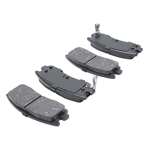 Image of Detroit Axle - Rear Brake Pads for Buick Regal LeSabre Park Avenue Riviera Cadillac DeVille Seville Chevy Lumina Monte Carlo Aurora Regency Pontiac Grand Am Saturn SC Brake Pads w /Hardware Replacement