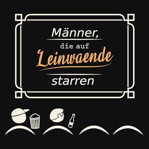 Couverture de M&auml;nner, die auf Leinw&auml;nde starren.