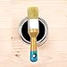 MAXMAN Chalk Paint Brushes for Furniture, 2 Pack Small Wax Brush Set, Stencil Brush, Professional Natural Bristle Brushes for All Furniture Paint and Fusion Mineral Paint, Milk Paint, No Shedding