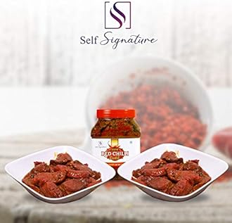 Self Signature Mother's Recipe Red Chilli Pickle, Lal Mirchi Ka Achaar (500 gm)