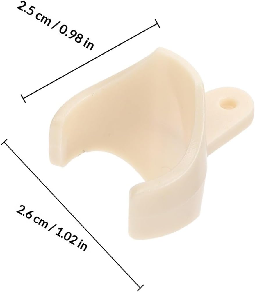 5pcs Plastic Soprano Recorder Thumb Rest Covers, Universal Recorder Finger Protectors, Clarinet Finger Rest Cushions for Wind Instrument Accessories image 2