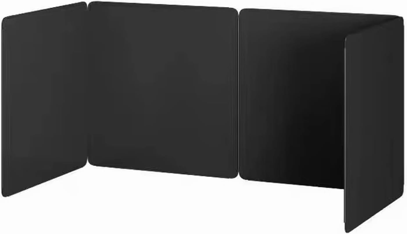Folding Stainless Steel Stove Splash Guard - 3-Sided Portable Cooking Splatter Shield, Effective Oil & Fat Protection for Kitchen, Easy to Clean, Durable Design
