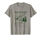 Photo Gallery boulder colorado - souvenir da viaggio rustico maglietta Photo Gallery boulder colorado - souvenir da viaggio rustico maglietta
