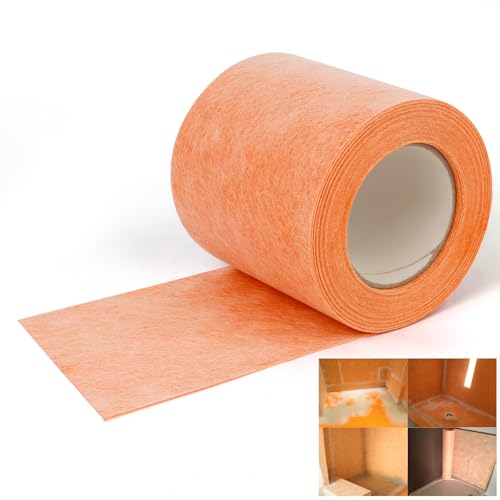 Professional Waterproof Membrane for Shower 5In x 50Ft(21 Sq Ft) Superior Waterproofing Solution for Bathroom Kitchen Saunas and Wet Areas