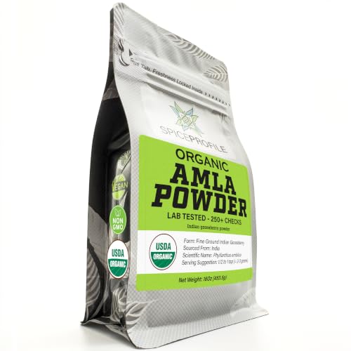 Spice Profile Organic Amla Powder | 16 oz | Lab Tested