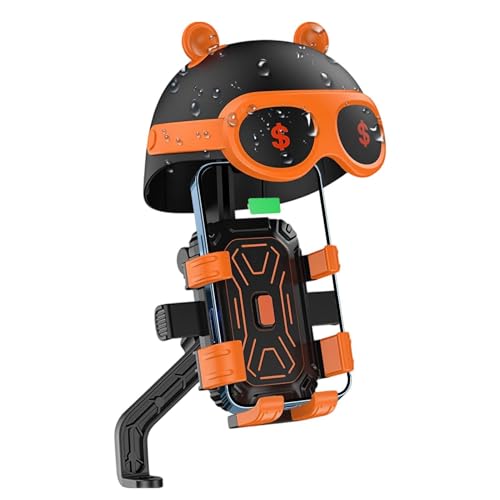 Support de guidon moto résistant aux intempéries avec mini casque