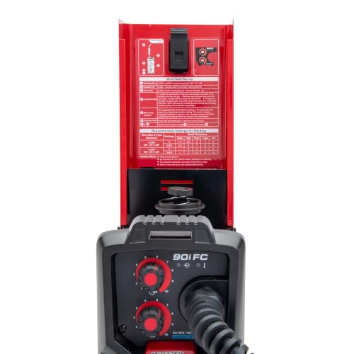 Image of Lincoln Electric 90i FC Flux Core Wire Feed Weld-PAK Welder, 120V Welding Machine, Portable w /Shoulder Strap, Protective Metal Case, Best for Small Jobs, K5255-1