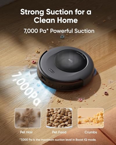 Image of eufy Robot Vacuum Omni C20, Robot Vacuum and Mop Combo, Self Emptying, Auto Mop Washing and Auto Drying for Hands-Free Cleaning, 7000 Pa Powerful Suction (Renewed Acceptable)