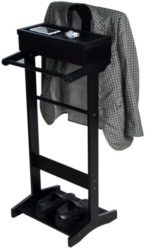 Stock Furniture Dresser Wooden Dressing Valet Stand for Coats Organizer