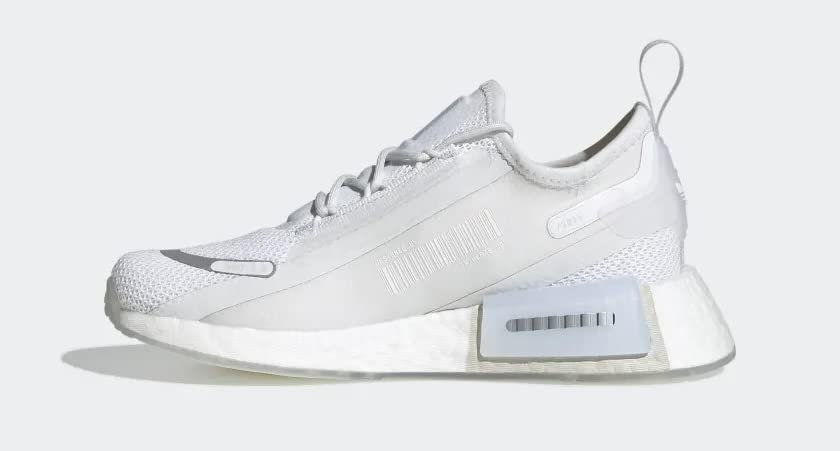 ADIDAS Unisex Big Kids NMD_R1 SPECTOO Shoes, Cloud White/Crystal White/Silver Metallic3