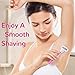 Razors for Women Include 1 Non-Slip Handle and 7 Blade Refills with a Shower Holder, 5 Premium Blades Women's Razors for Shaving with 360° Lubrication Reduces Irritation, Pink