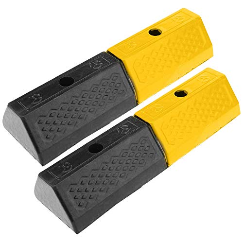 Preisvergleich Produktbild PrimeMatik - Gumi Festspark 50 cm Parkplatzbegrenzung für Parkplätze und Garagen 2-Pack