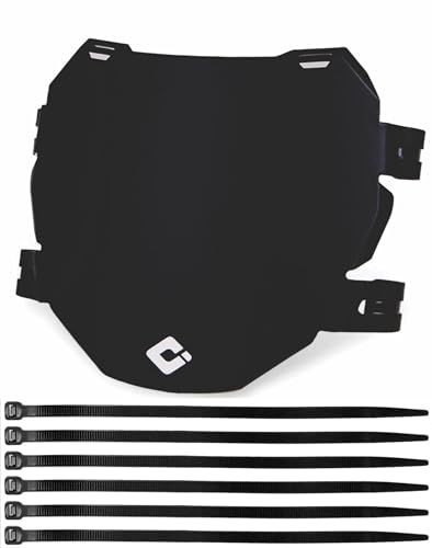 MxNumbers- ODI Signature Downhill Number Plate and Zipties Bundle Electric Bike and Mountain Bike Plate