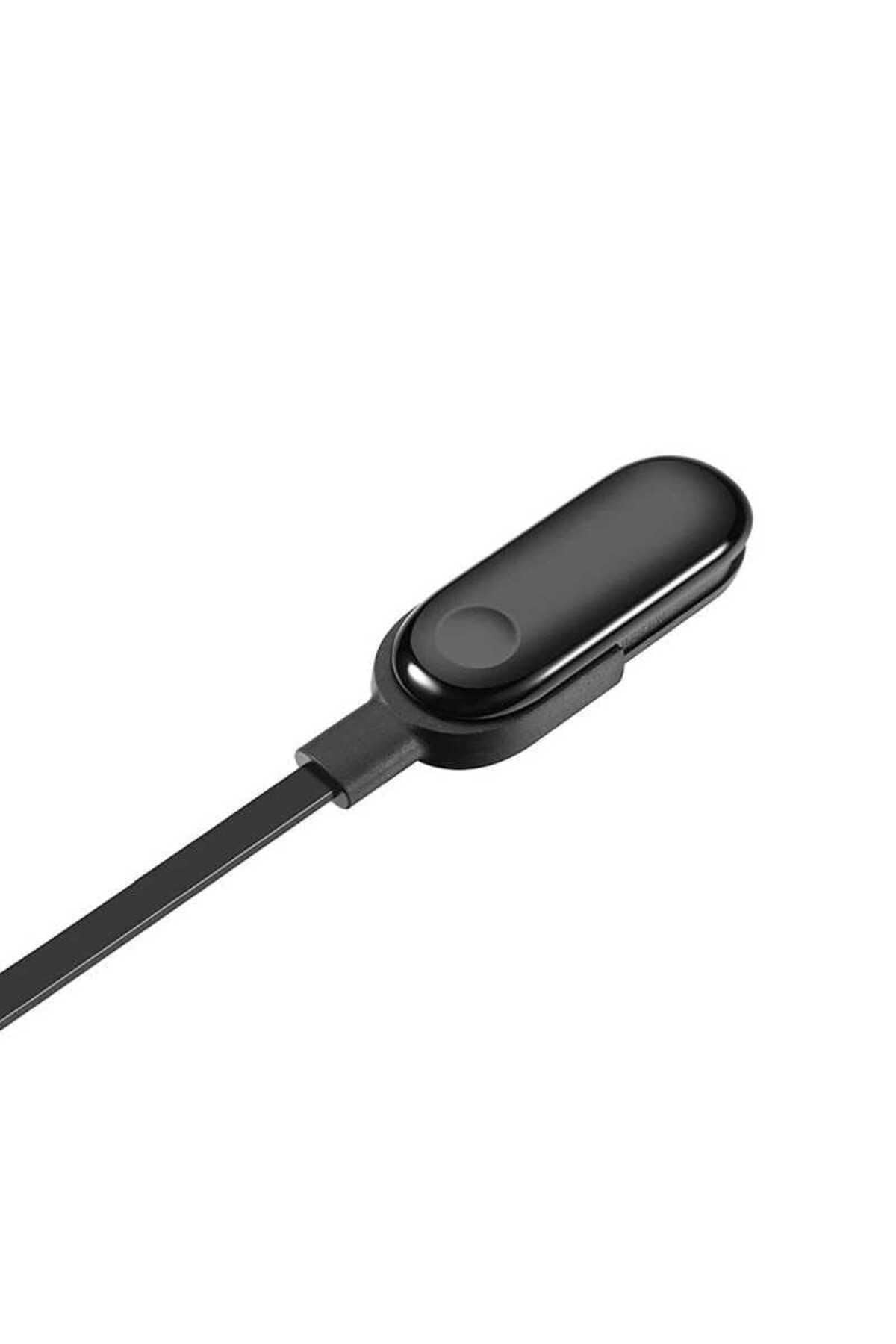 PSR aksesuar Siyah Siyah Xiaomi Mi Band 3 Usb Şarj Kablosu- ile uyumlu