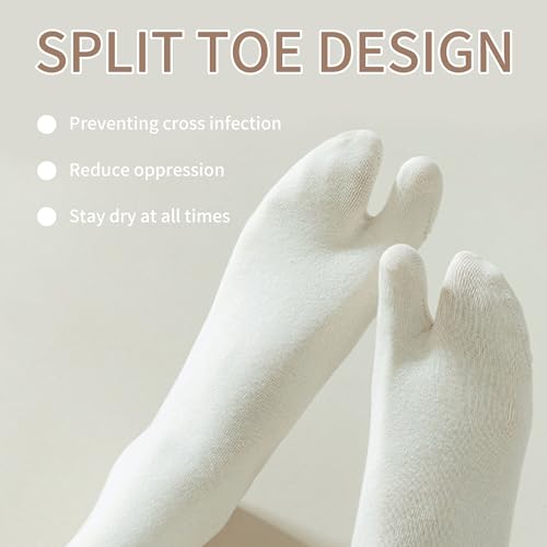 3 pairs Flip Flop Socks Tabi Socks Split Toe Socks Elastic Sandals Sock for Man and Woman Tabi Shoe Crew Socks2