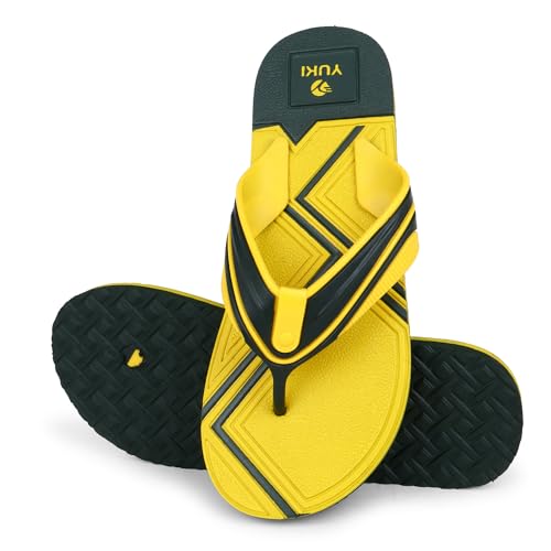 Image of YUKI Men Slippers | Stylish Hawai Chappal Rubber Flip Flops Slippers, Comfortable & Ultra-Light, Waterproof Non-Slip Thong