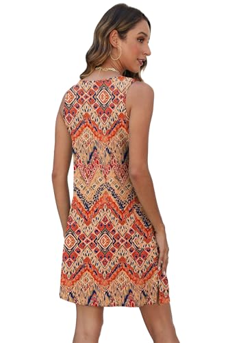 Image of BKRIVE Coverup Summer Dresses for Women 2026 Eyelet Casual Loose Sleeveless Sundresses Tank Dresses with Pockets