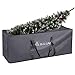 Produktbild SALCAR Groß Weihnachtsbaum Tasche XXL, Weihnachtsbaum Sack für Tannenbaum bis zu 270cm, aus 600D Oxford Reißfest Wasserdicht Transporthülle Aufbewahrung Weihnachtsbaumtasche, 150 x 50 x 60 cm, Grau