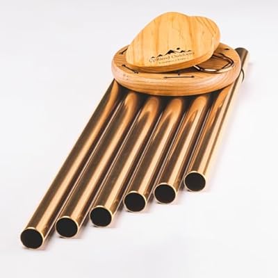 UpBlend Outdoors Wind Chimes for Outside - Deep Tone Wind Chimes, Windchimes Outdoors, Memorial, Sympathy, Loss of Loved One, for Mom and Grandma, Decorative Gift, 29" Bronze