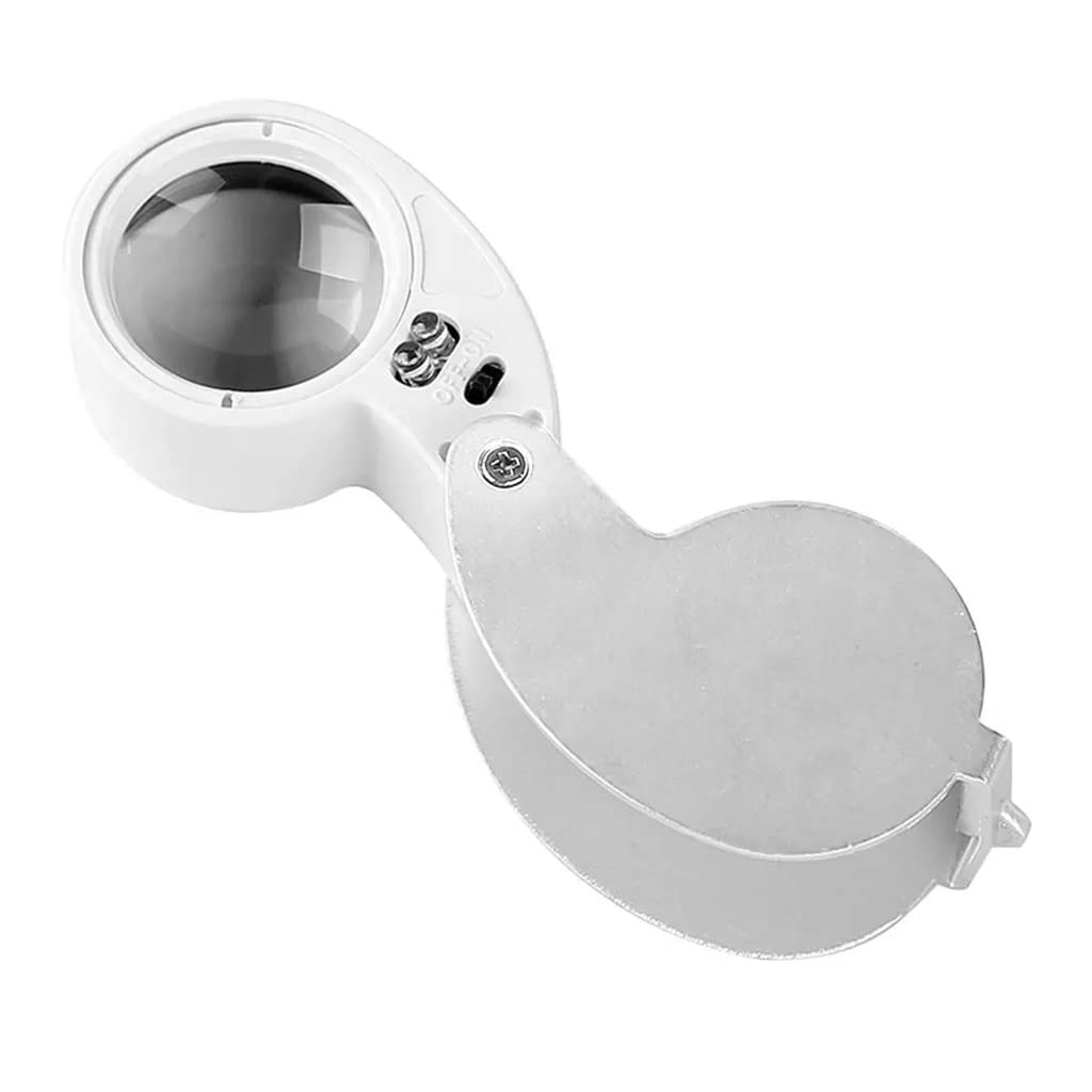 Vidrio óptico de Vidrio óptico Plegable con Lupa de Lupa Ligera Reparación de Reloj de Lectura de Vidrio óptico