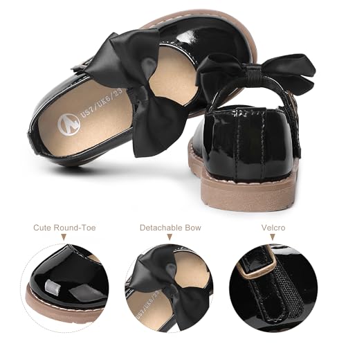 shoeslocker Toddler Girl Dress Shoes Little/Big Girl Mary Jane Shoes Wedding Party Girls Princess Flat Shoe2