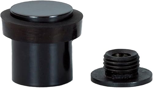 Tope de puerta Serie I-181 (acero inoxidable lacado negro - Caucho Negro, 0,79x0,99)