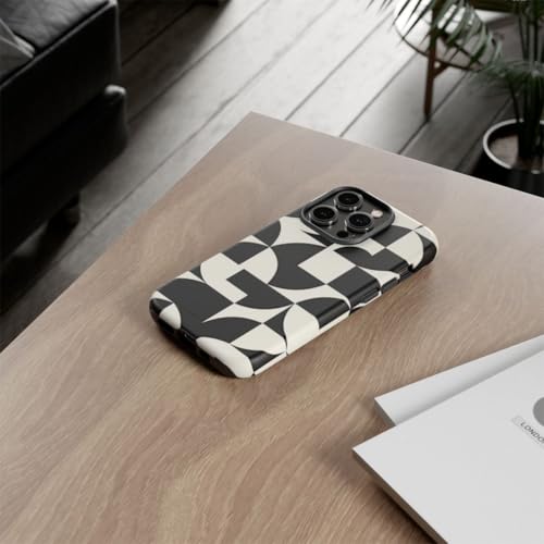 Coque rigide mate pour iPhone 14 Pro antichoc et anti-traces géométrique - 4