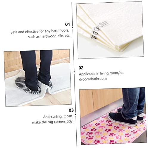 Levemolo 4 Pçs Tapete Adesivos Antiderrapantes Tapete Antiderrapante Fita Dupla Face Lavável Tapetes