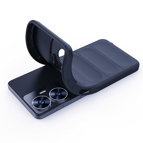 Image of Amazon Brand- Solimo Basic Case for Realme C55 4G (Silicone Dark Blue)