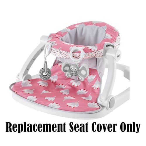 Image of Replacement Part for Fisher-Price Sit-Me-Up Floor Seat - GBL23 ~ Replacement Seat Cover in Pink and White