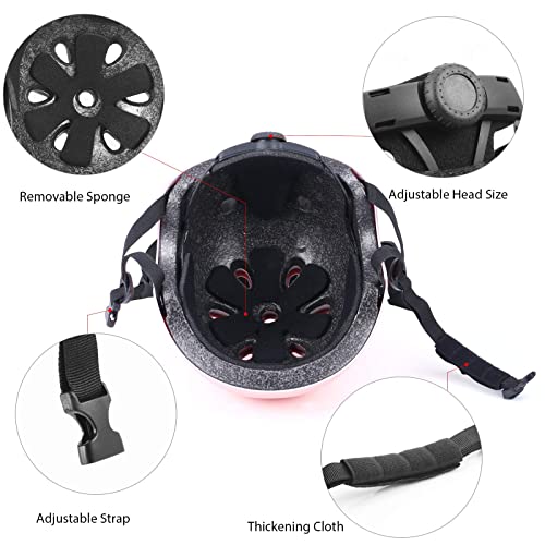 image for Purpol Kids Bike Helmet, Toddler Helmet Adjustable for Kids Youth, Kne